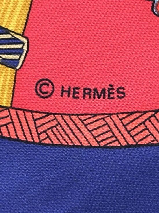 Hermes Scarf Carre 90 ART Des Steppes Step Silk Navy Multicolor - Picture 4 of 11